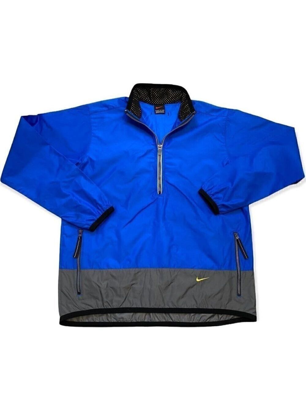 Vintage Nike Running Blue Lightweight Windbreaker Swoosh Jacket - Womens Small